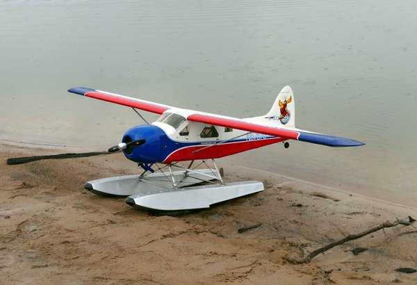 RC palne on water